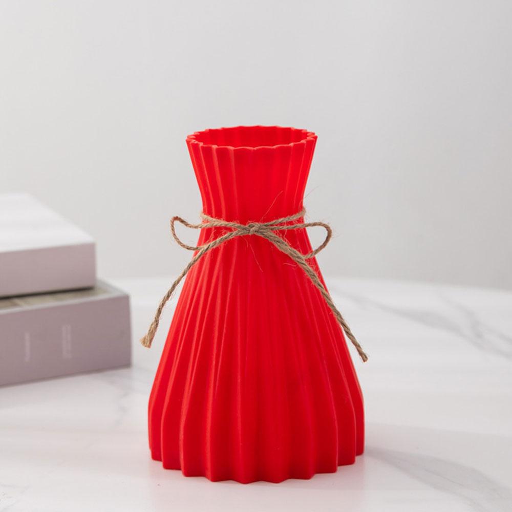 Kreative Origami-Vase Europäische Faltenvase Kunststoff zylindrische Falten Blumenvase Faltpapier-Stil Trockenblumenflasche Modern
