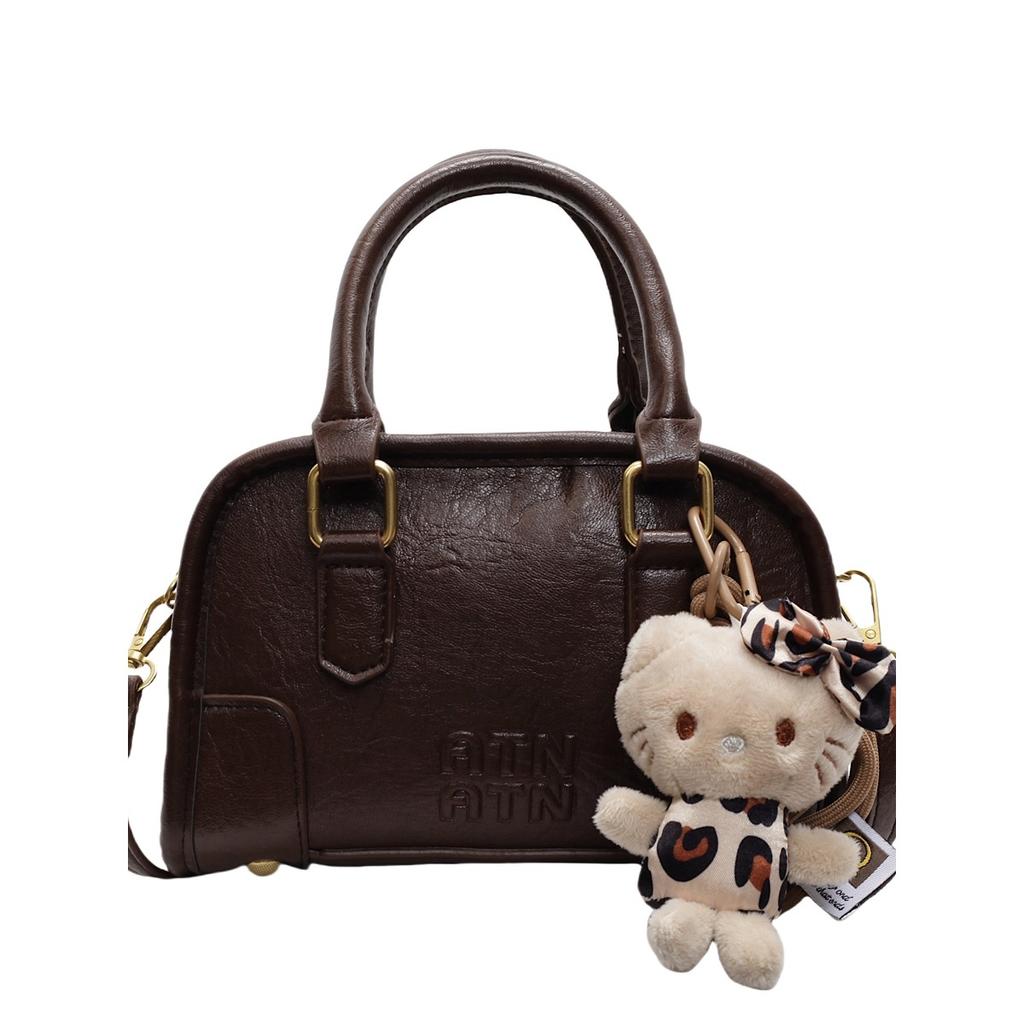 Retro Fashion Pleated Portable Small Bag Women's 2025 New Spring and Summer Commuting Versatile Baseball Bag Niche Messenger Bag