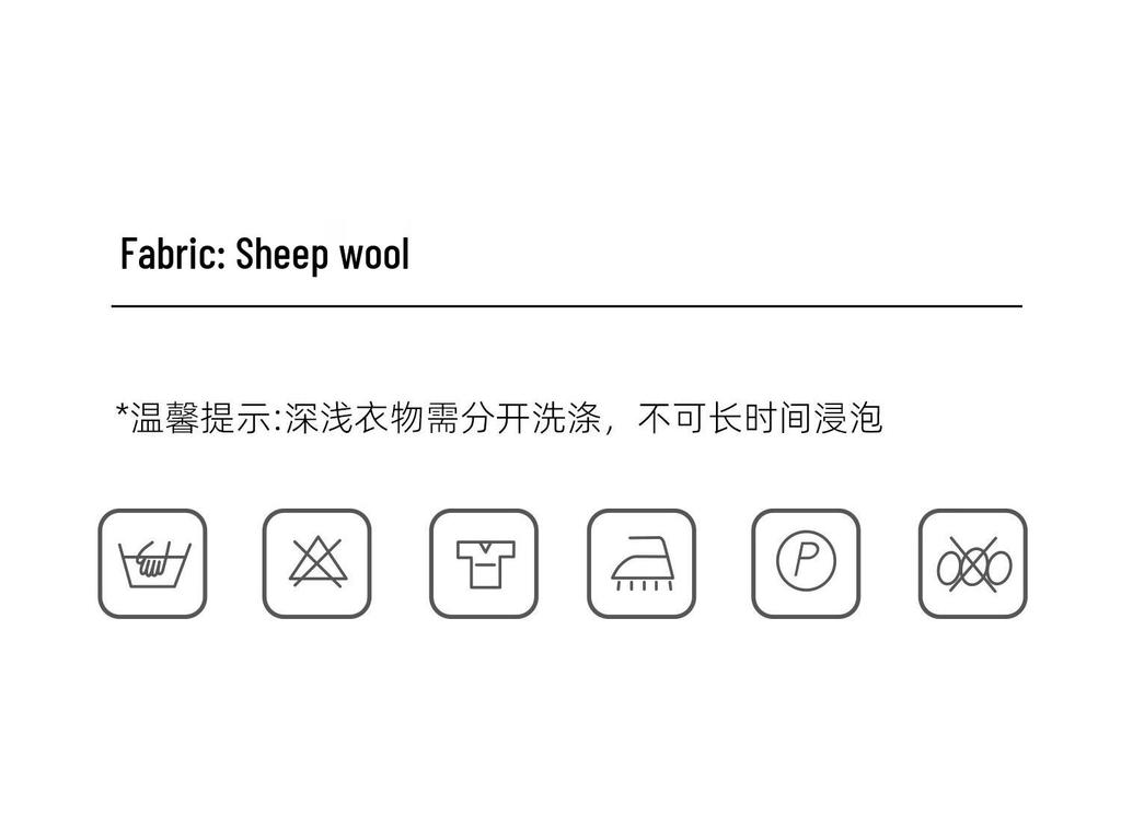 Muzi Women's Pure Wool Striped Knit Cardigan