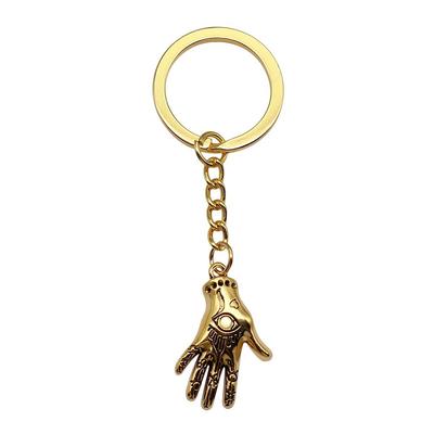 Hamsa Hand Charm Keychain Evil Eye Protection Key Ring 28mm Ring