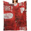taco bell fire blanket Throw Blanket Warm Soft Plaid Sofa Quilt Soft Big Blankets