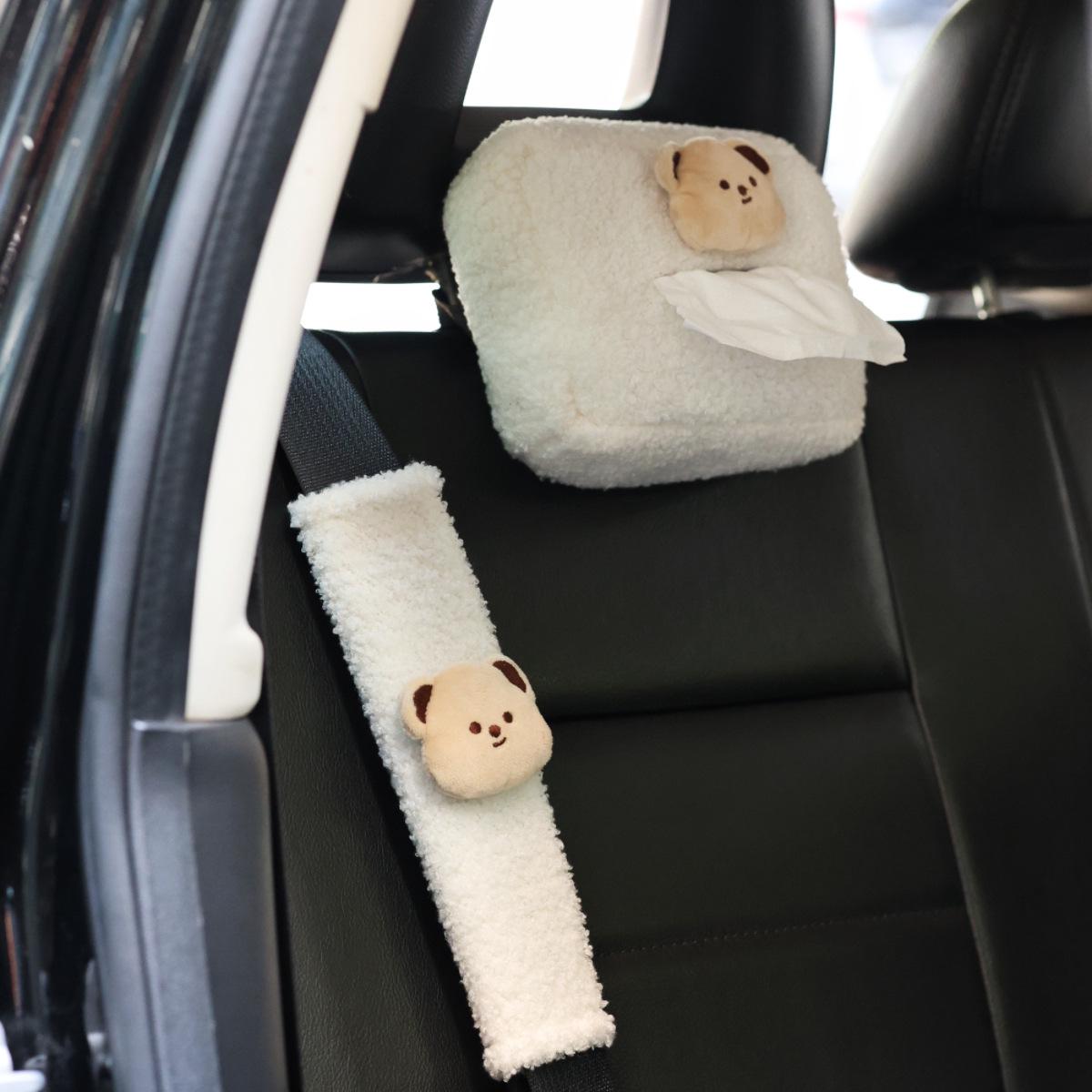 

Мультяшная мишка в корейском стиле Накладка на ремень безопасности в автомобиле для младенцев - Защита плеча от удушья 25*6.5*5cm