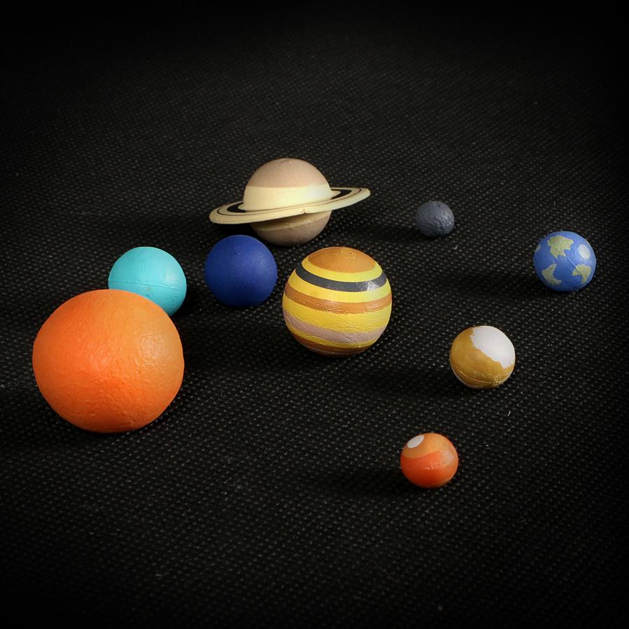 3D Stereoscopic Silicone Model: Solar System Planets Educational Toy