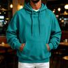 Men's Retro Hoodie Loose Fit Casual Pullover Sweatshirt for Fall Winter