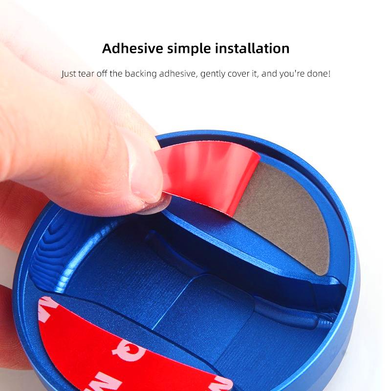 OBTLU1 Car Fuel Cap Aluminum Alloy Oil Box Lid Petrol Tank Cover For VW GTI Polo Golf Passat Tiguan Arteon Touareg Taigo Caddy Jetta CC