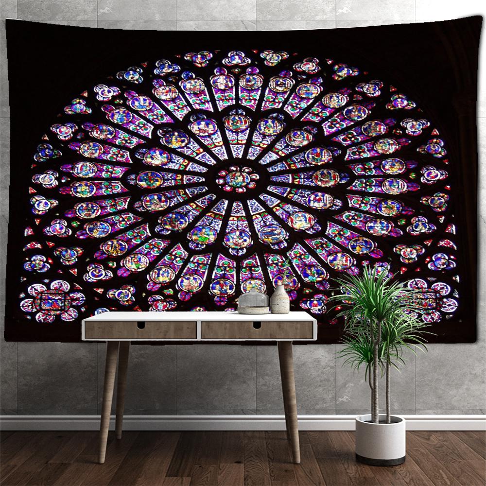 India Covoraș de yoga Mandala Tapiserie suspendată pe perete Decor Boho Pânză de perete Psihedelic Hippie Tapzi Covor de perete Decor vrăjitorie