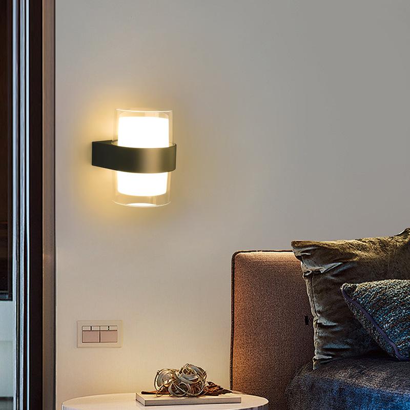 Modern LED Wall Light Square Round Interior Living Room Bedroom Corridor Aisle Sofa Background Wall Wall Light