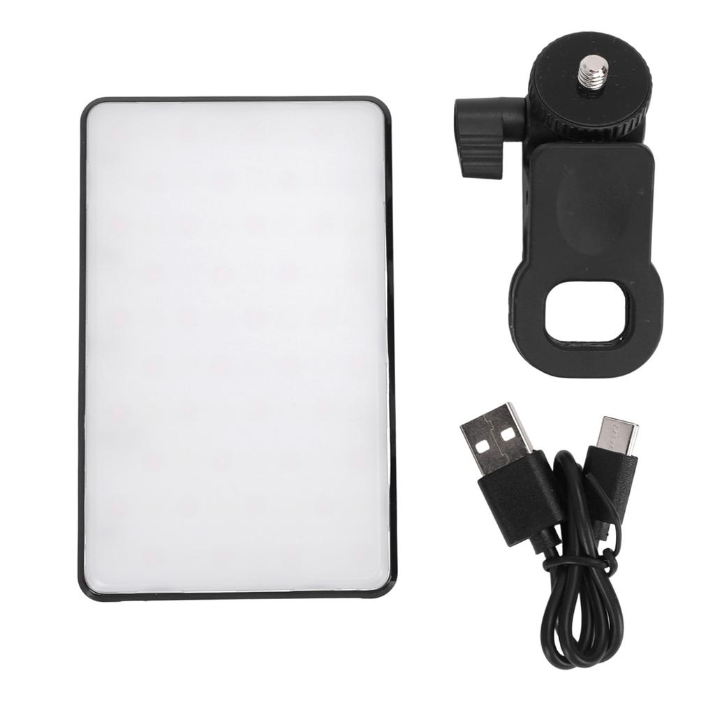 LED Selfie Light Cold and Warm Color Multifunctional Portable Clip Fill Video Conference Light for Live Streaming
