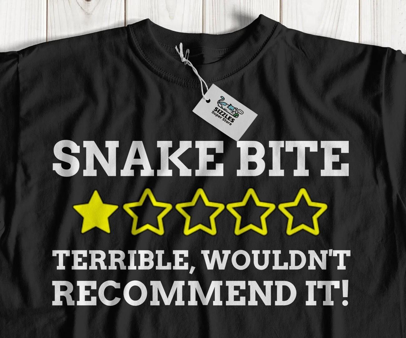 

Unisex Funny Pet Snake Bite T-Shirt Reptile Herpetologist Gifts M