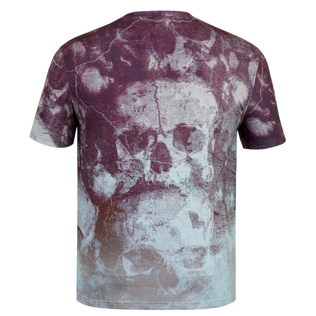 Firetrap Mens Skull Distressed T-Shirt
