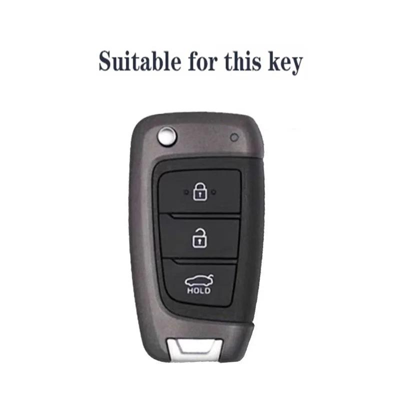 Silicone Car Remote Key Case Cover Fob For Hyundai Tucson Accent Solaris Elantra I30 I35 I40 Kona Celesta Sonata Creta