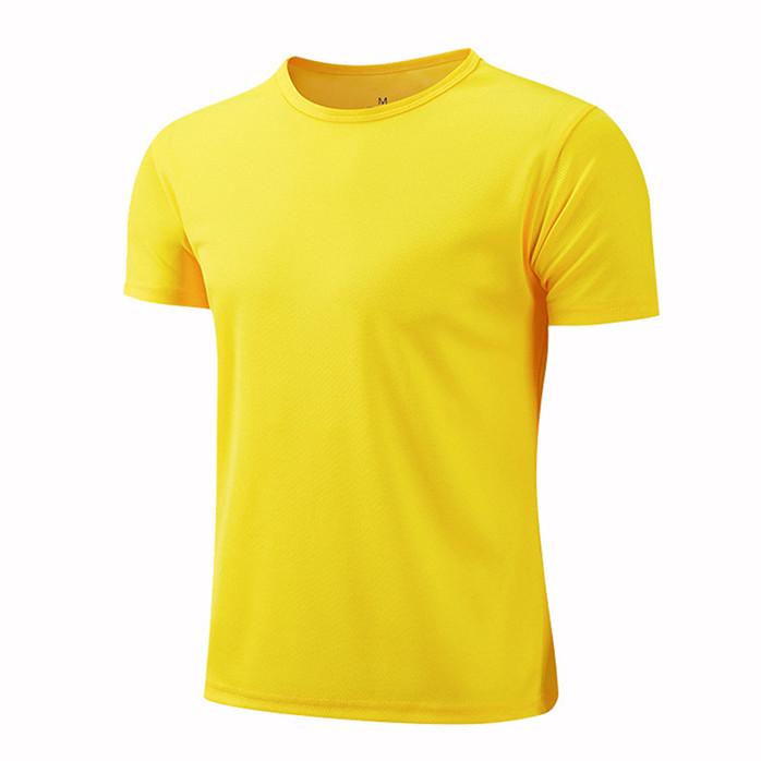Summer Round Neck Quick Dry Work T Shirt Short Sleeve Moisture Wicking Casual Tee