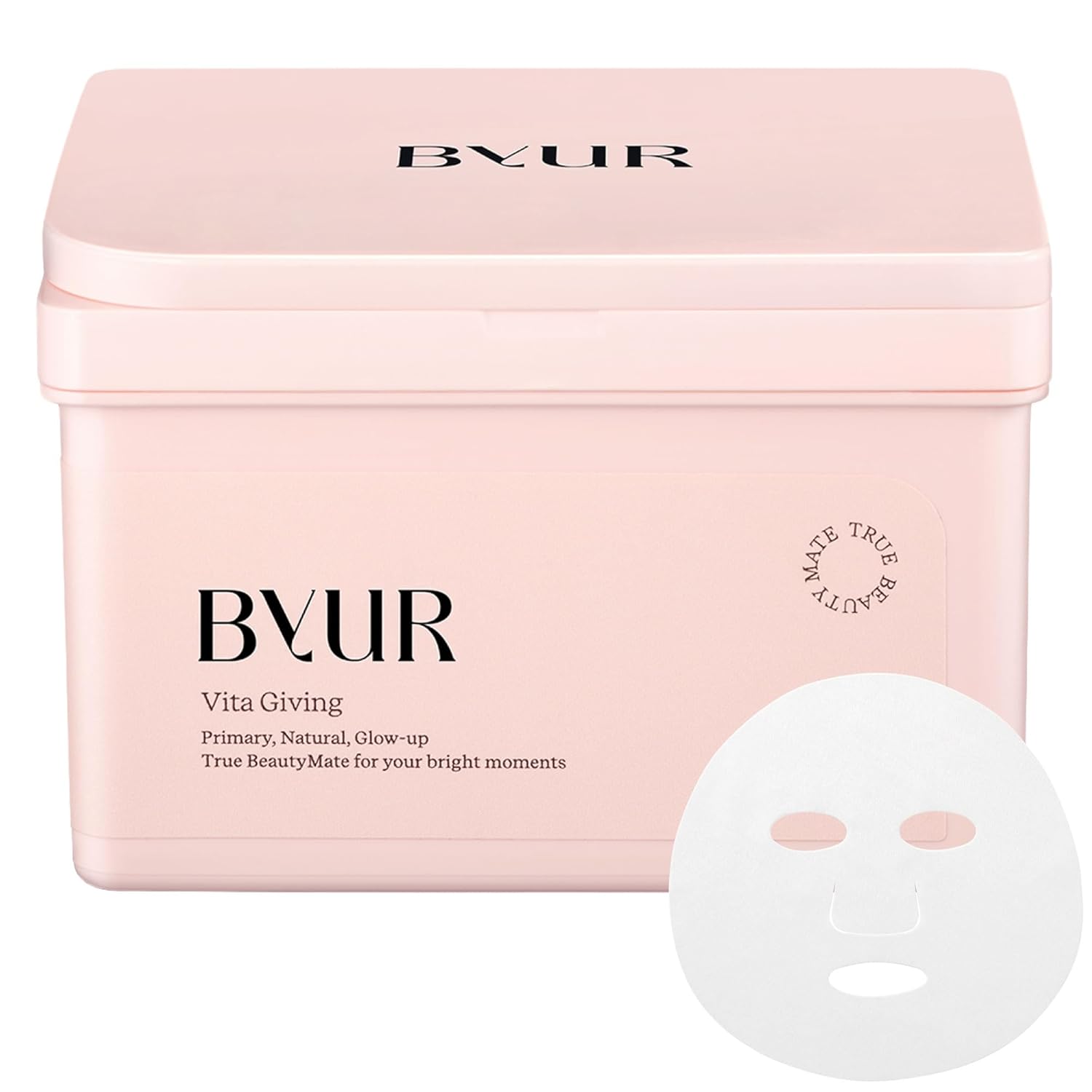 ByUR Daily Mask Face Pack Sheet Large Capacity Type 30 Sheets Dull SkinVitaminHyaluronic AcidVitagiving
