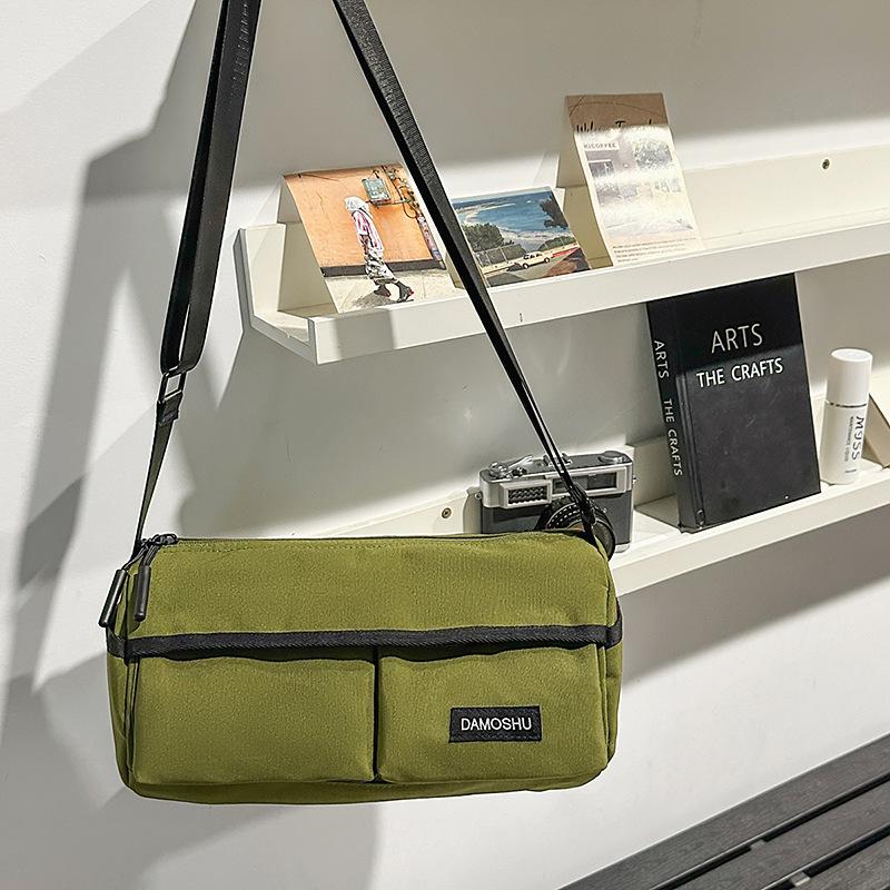 Tooling Trendy Cool Messenger Bag Women's Simple Outdoor Sports Light Pillow Bag Casual Multi-pocket Fashion Shoulder Bag