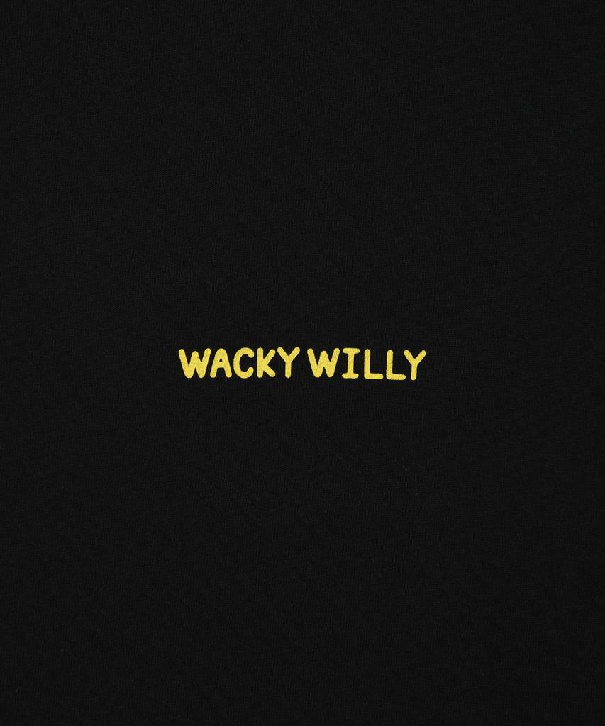 WACKY WILLY Ace Short Sleeve T-Shirt Black