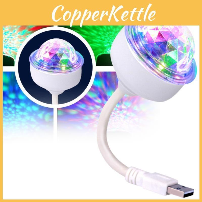 Usb Mini Led Disco Lighting Ball Dj Crystal Magic Light Voice Control Party
