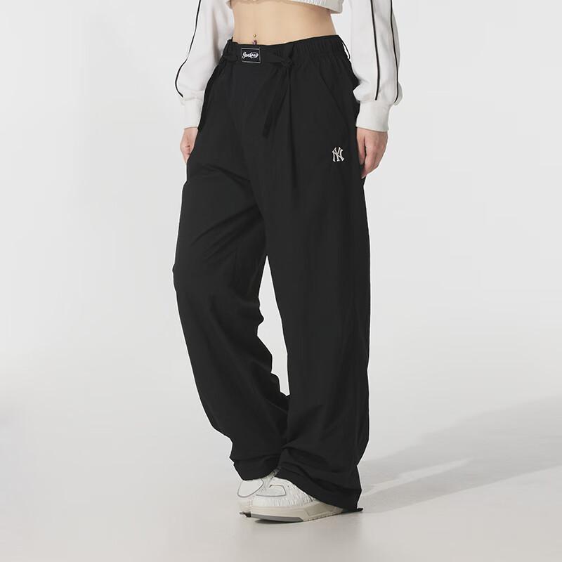 New MLB New York Yankees Basic Collection SS25 Casual Pants Unisex Black 3AWPB1053-50BKS