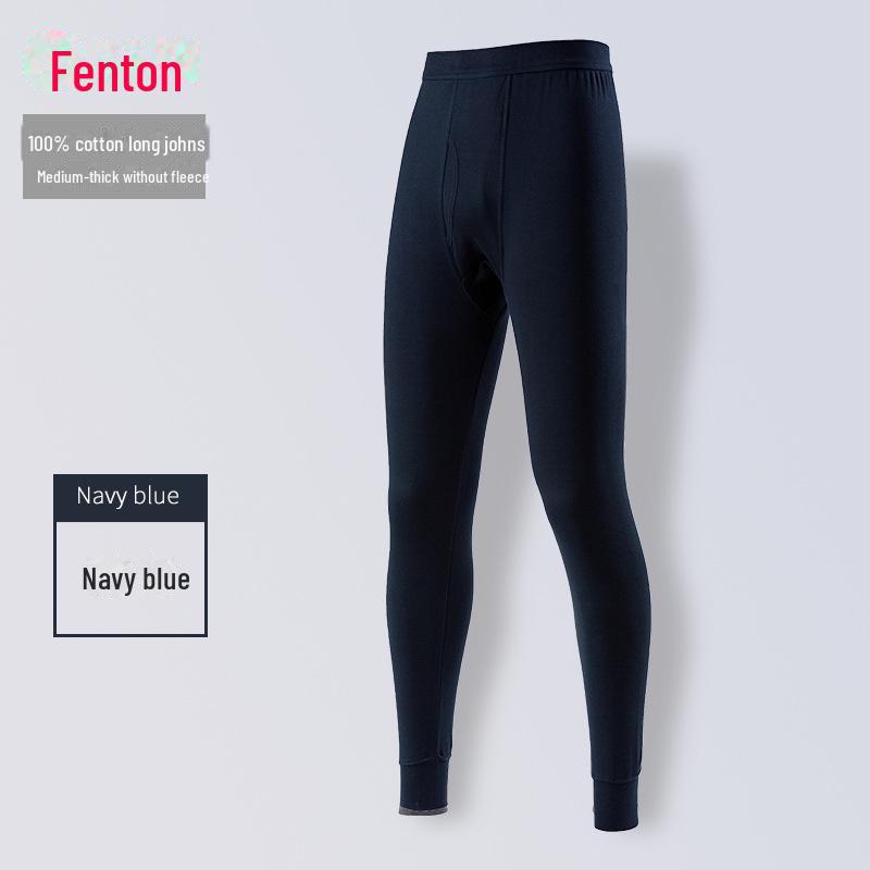 

Мужские толстые теплые брюки из чистого хлопка Fenteng — большие и большие размеры, доступны для осени/зимы 4XL темно-синий