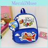 Backpack Childrens With Cartoon Cat And Airplane Print Design For Use Daily