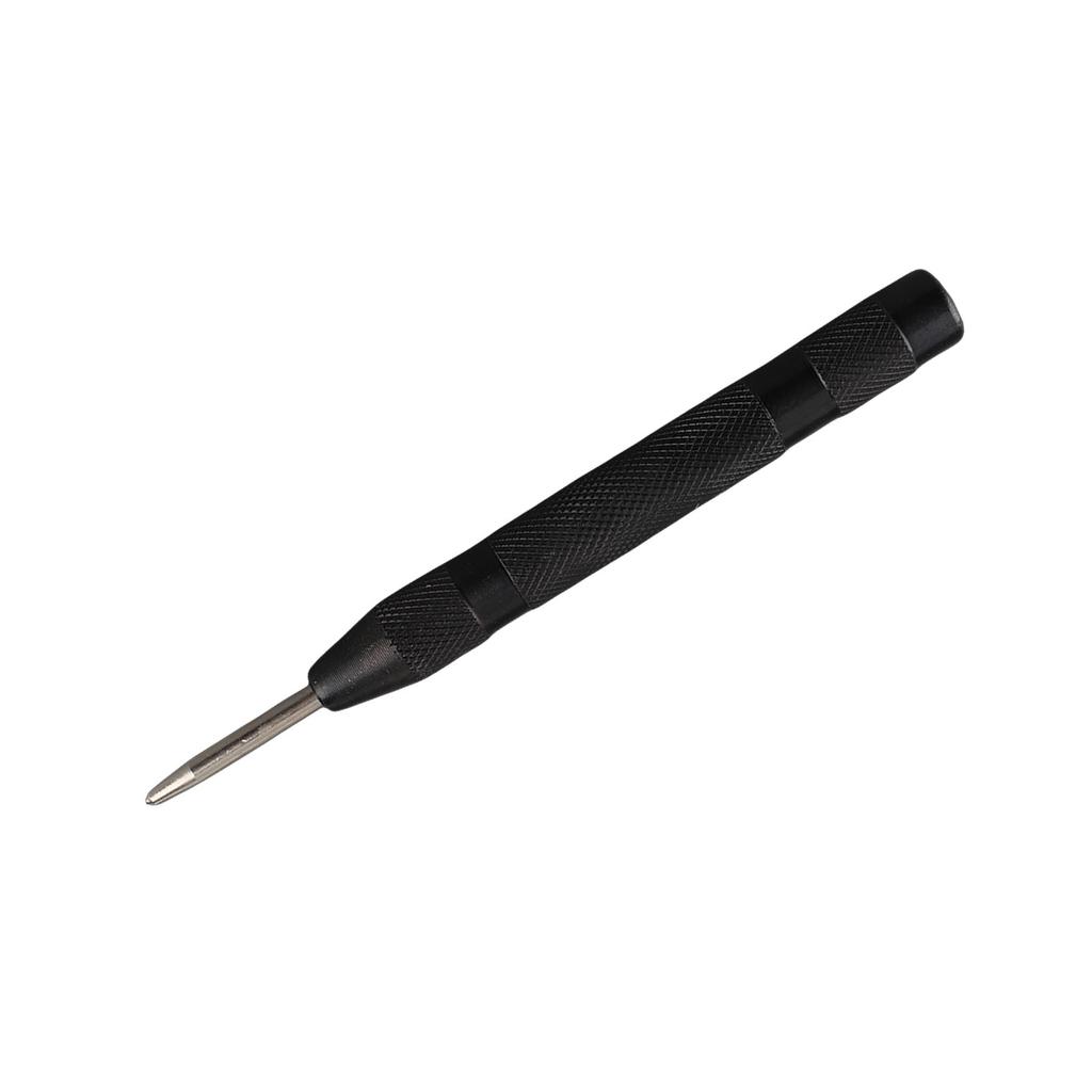 1pc Black Automatic Center Punch Locator Metal Wood Press Dent Marking Tool