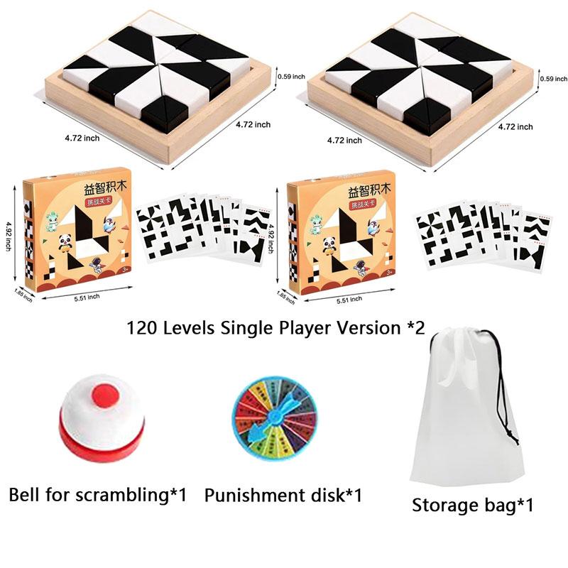 120 Level Block Cube Puzzle With Storage Hidden Geometric Shape Pattern 3D Thinking Training Montessori Education Children Toys