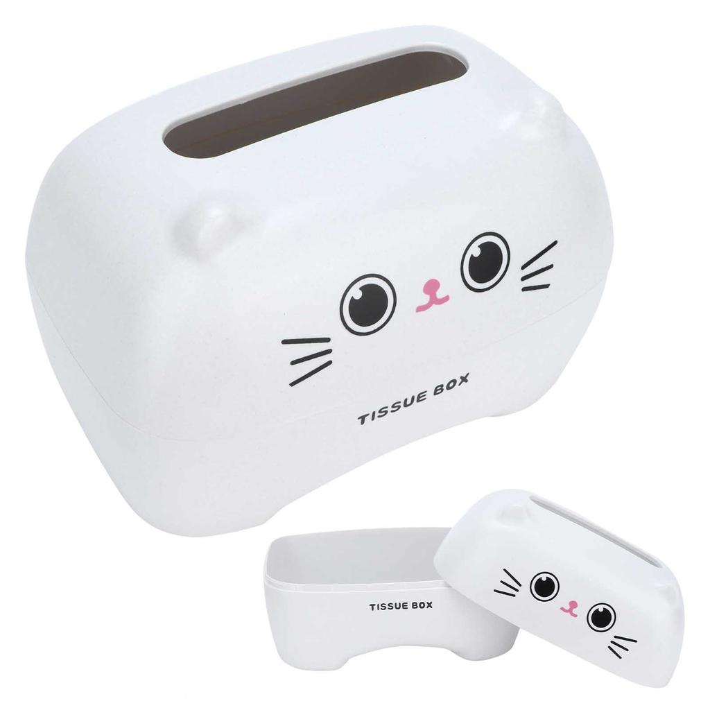 Tissue Box Cute Cartoon Multifunction Napkin Pumping Box Toilet Paper Holder Storage(Blue )