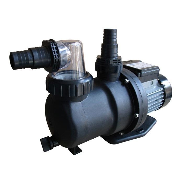 Pompe de filtration GRE 0,75 CV pour piscine - 9,5 m3/h - avec pré-filtre