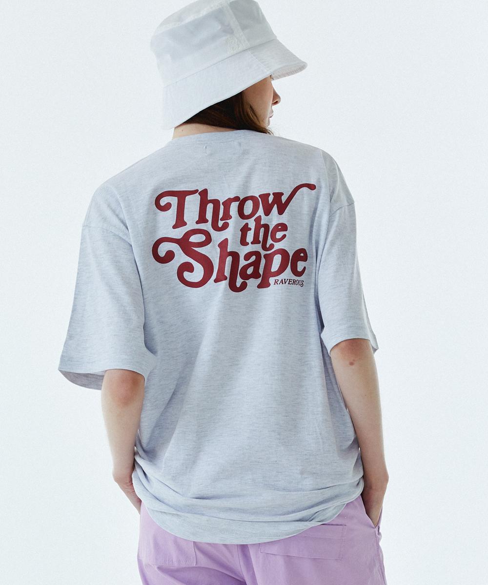 Raverous Shape Logo T-Shirt Melange Grey 1