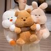 Cute Cute Bear Hug Bear Doll Plush Toy Duckling Rabbit Doll Children Soothing Doll
