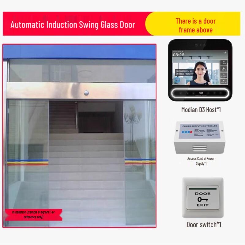 Modian D3 Facial Recognition Smart Access & Attendance Terminal CN Plug (adapter Included)