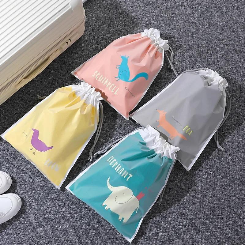 1PC Plastic Storage Drawstring Bag Waterproof Storage Bag Travel Storage Bag Wet Clothes Swimsuit Pouch