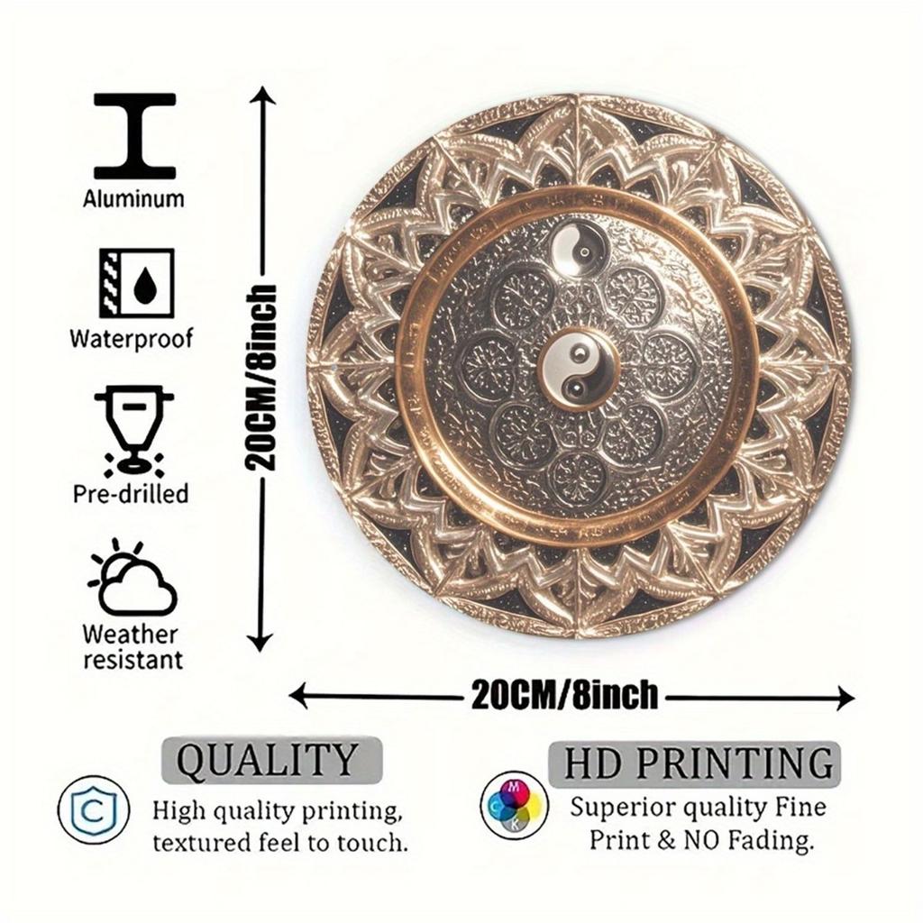 2D Flat Metal Wall Sign Decor