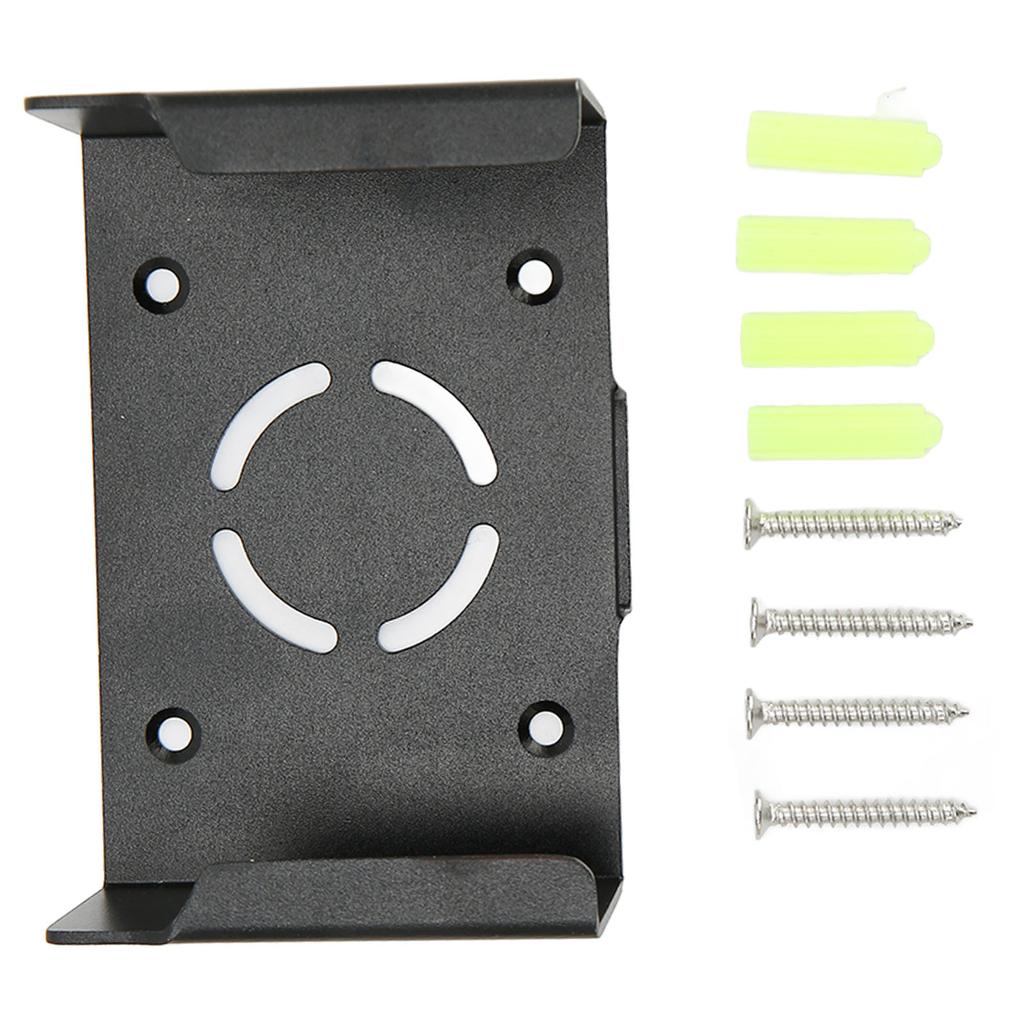 TV-Box Wandhalterung Perfekte Passform Bohrfrei Aluminiumlegierung TV-Box Wandhalterung Schwarz