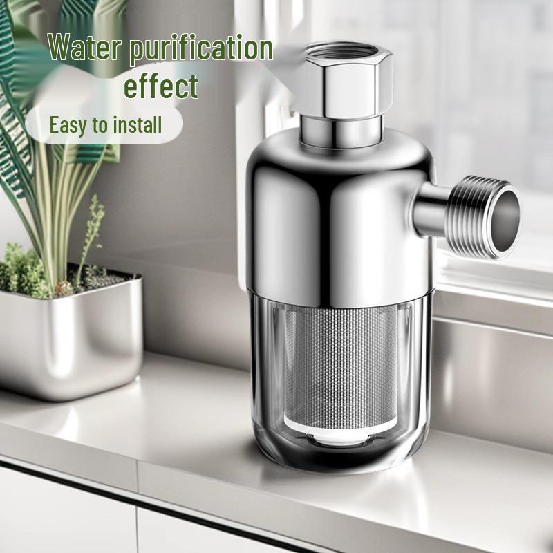 Stainless Steel Pre-Filter Water Heater Descaler for Showers, Faucets, and Toilets