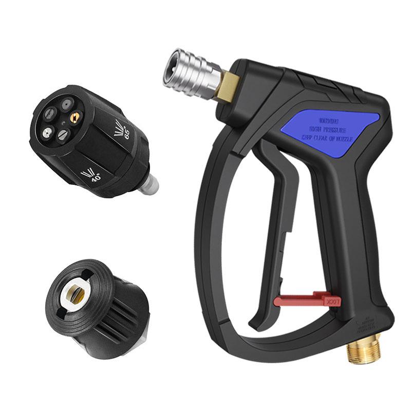 High-Pressure 4000 PSI Car Wash Water Gun with M22-14 Quick Connect for Household Use
