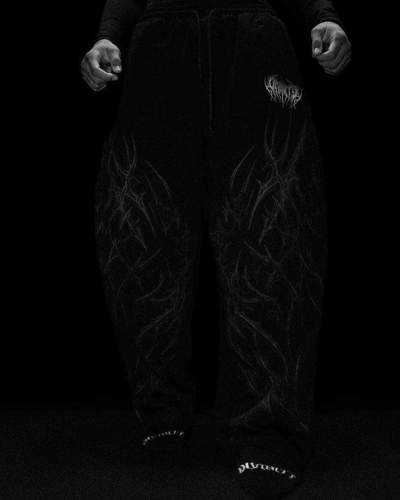 Breathedivinity Herren Europäische Fitness-Jogginghose - Lässige Gerade Hose mit Aufdruck