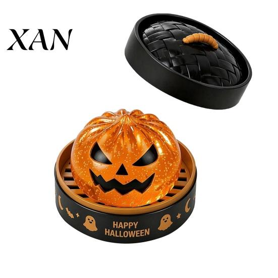 Fidget Toy with Steamer 1/6Pcs Halloween Dumpling Stress Relief Toy, Devil Pumpkin Eyeball Skeleton Squeeze Party Favors Anxiety Reduction Dough