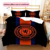 Rangers FC2 Pattern Bedding Quilt Set  Home Decoration  Gift (1 * duvet cover + 2 * pillowcase  without core)