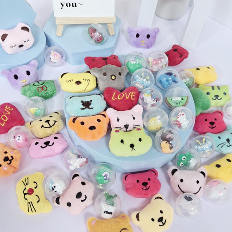 Linyi Toy Unisex 10-30Pcs High-Quality Animal High-Quality Plush Small Figurines High-Quality Rabbit High-Quality Bear High-Quality Stuffed Play Sets Compact Size