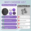 Palline Magnetiche Giocattolo Fidget, Palline ad Attrazione con Texture Sollievo dallo Stress Giocattoli Sensoriali per Autismo ADHD, Giocattoli Fidget da Scrivania