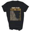 Senioren SMS-Code Alte Leute Senior Unisex Shirt Geschenk