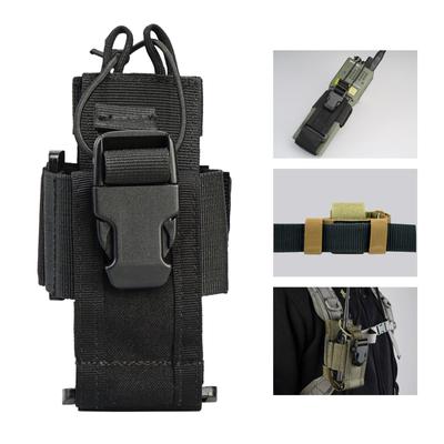 Tactische Radiohouder Tas Verstelbaar Molle Portofoon Holster Pouch Houder Oxford Dienst Opslag Case Walkie Nieuwe Mode