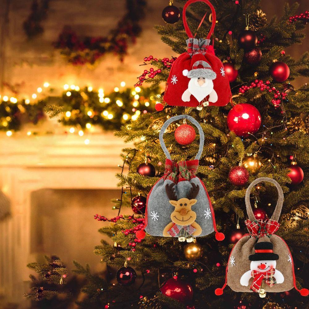 Weihnachtsmann/Schneemann/Elch Weihnachtsgeschenk Schneemann Puppe Tasche Cartoon Weihnachtsmann Geschenktasche Feiertag
