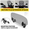 Universal Adjtable Motorcycle Windshield Extension Windscreen Deflector AUXITO