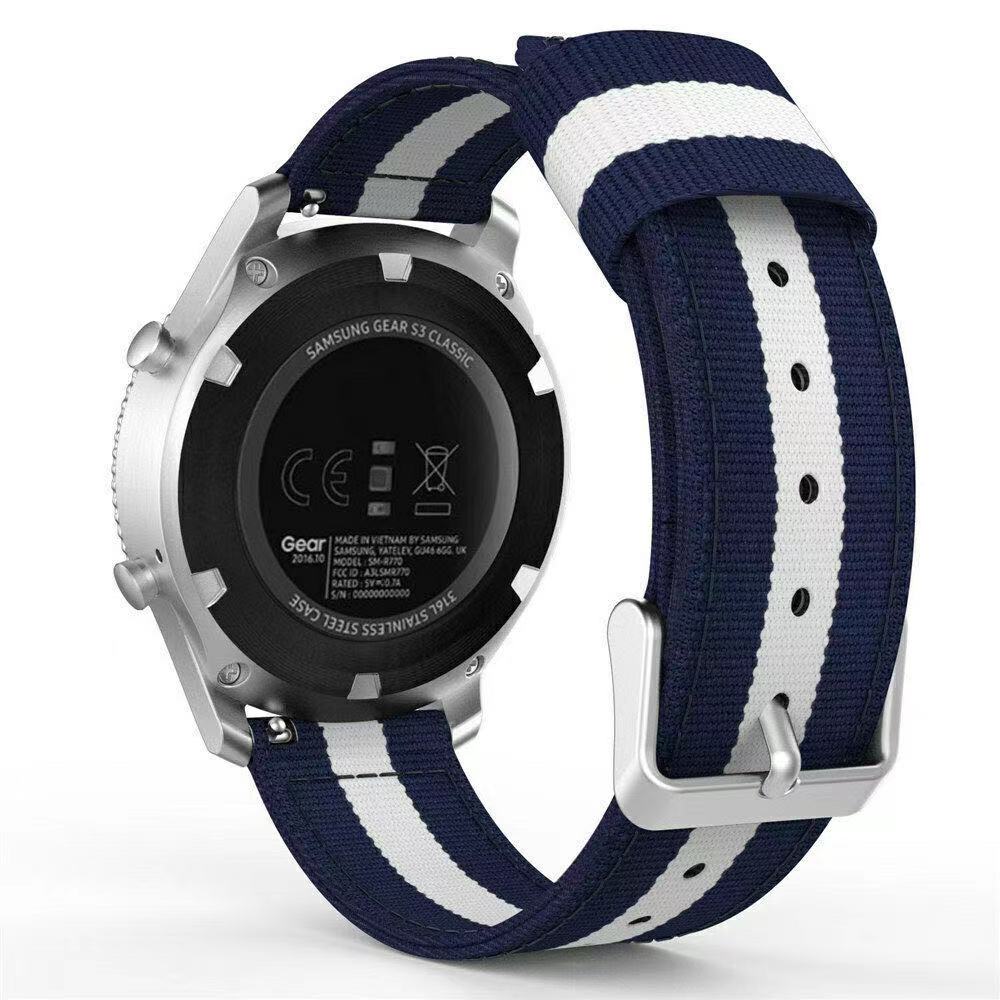 22mm 20mm Nylonový řemínek Pro Samsung Watch 7 6 5 4/Huawei Watch GT5-4-3/Amazfit Active 2/Bip 6/GTR Sportovní náramek Xiaomi Watch S4