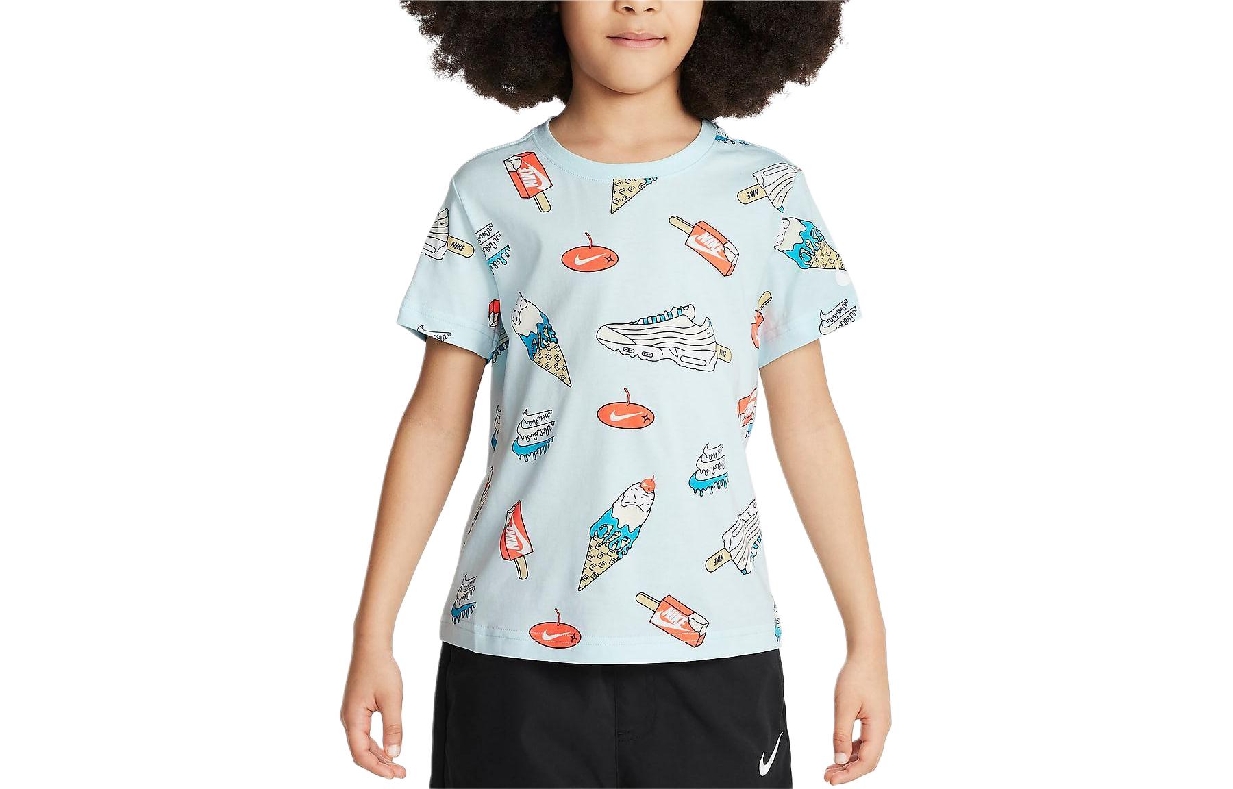 

Nike T Shirt Sole Food Green Kids HJ1677-474 7