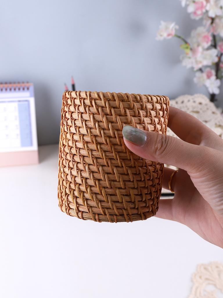 Rattan pen holder Pen Holder For Desk Waterproof and sturdy pen holder School Office Supplies Stationery  Desk organizer