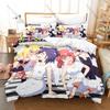 Cool Icon Gabriel & Satania Graphic Gabriel Dropout Anime Bedroom Decor Bedding Duvet Cover + 2 Pillowcases Anime Fan Room Decor