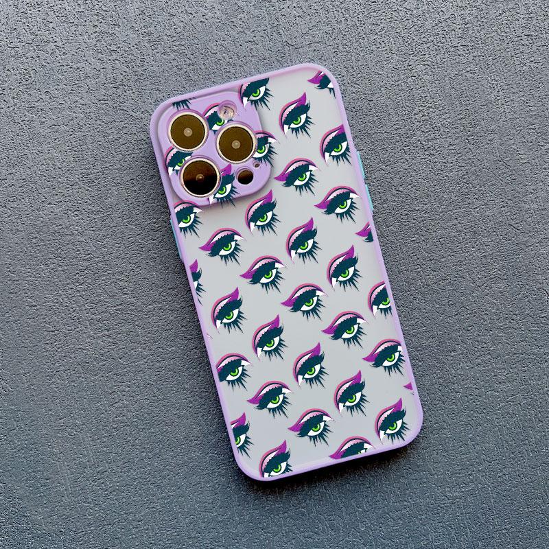 Creative Eyes Eyelash Phone Case For iPhone 11 12 13 Mini Pro Max 15 Pro Max 14 16 Pro Max Plus X XS XR 7 8 Plus SE2 Back Covers