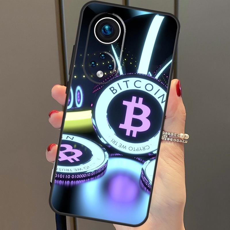 Bitcoin BTC Cover For Honor 90 70 50 Magic 6 Pro Magic 5 Lite Honor X6a X7a X8a X9a X8b X9b X8 X9 Case